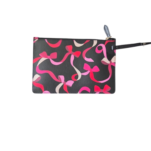 KATE SPADE NEW YORK Wrappin Party Ribbon Wristlet Pouch NWOT - Picture 3 of 5